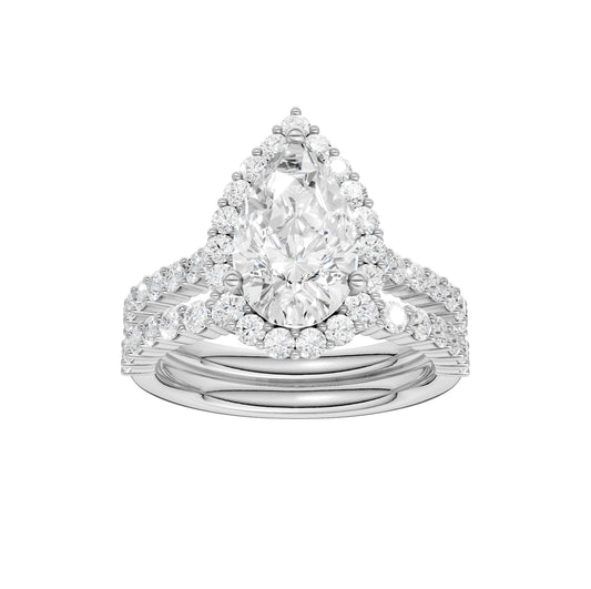 14K 3.00CT Diamond Bridal Set