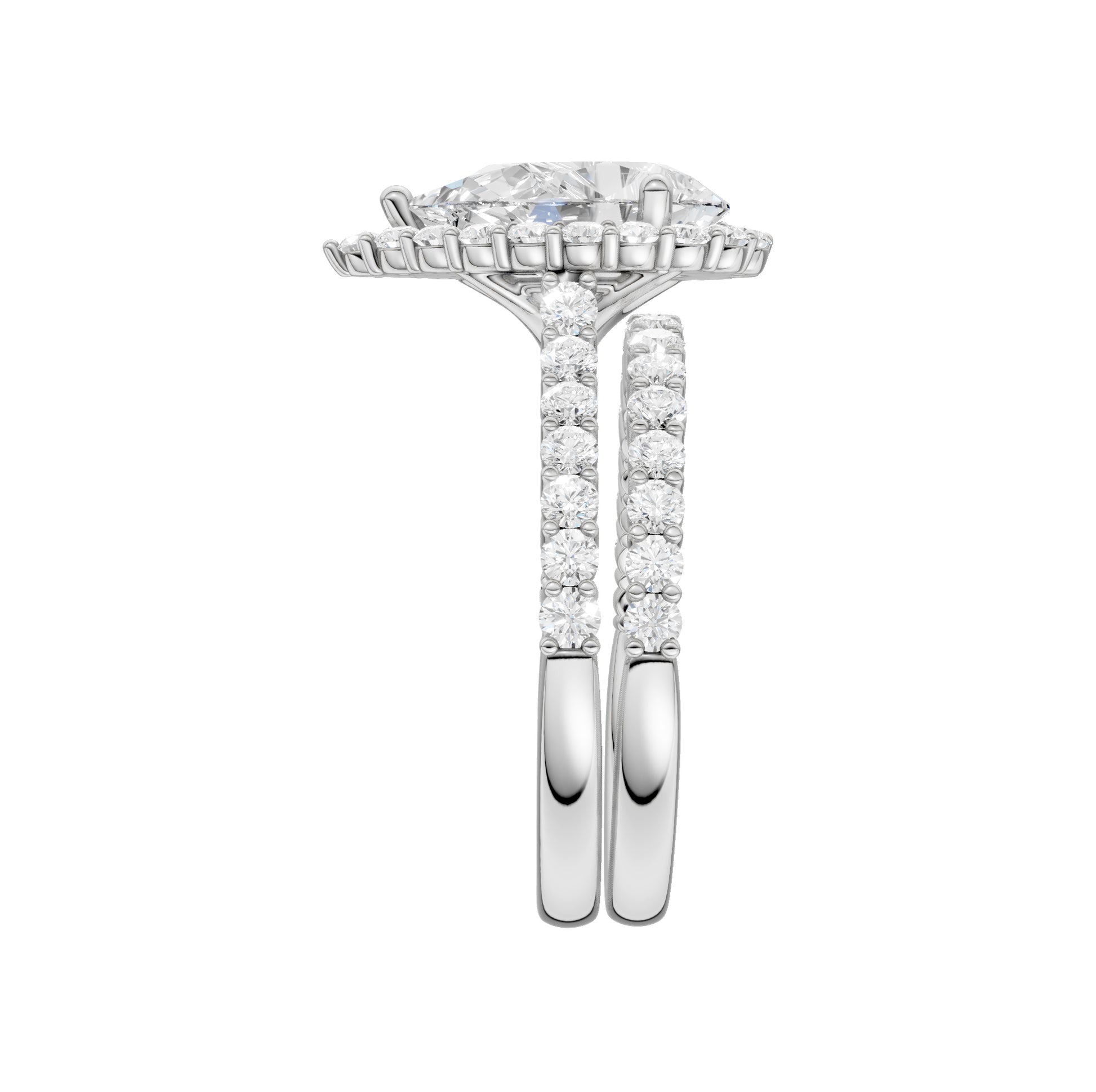 14K 3.00CT Diamond Bridal Set