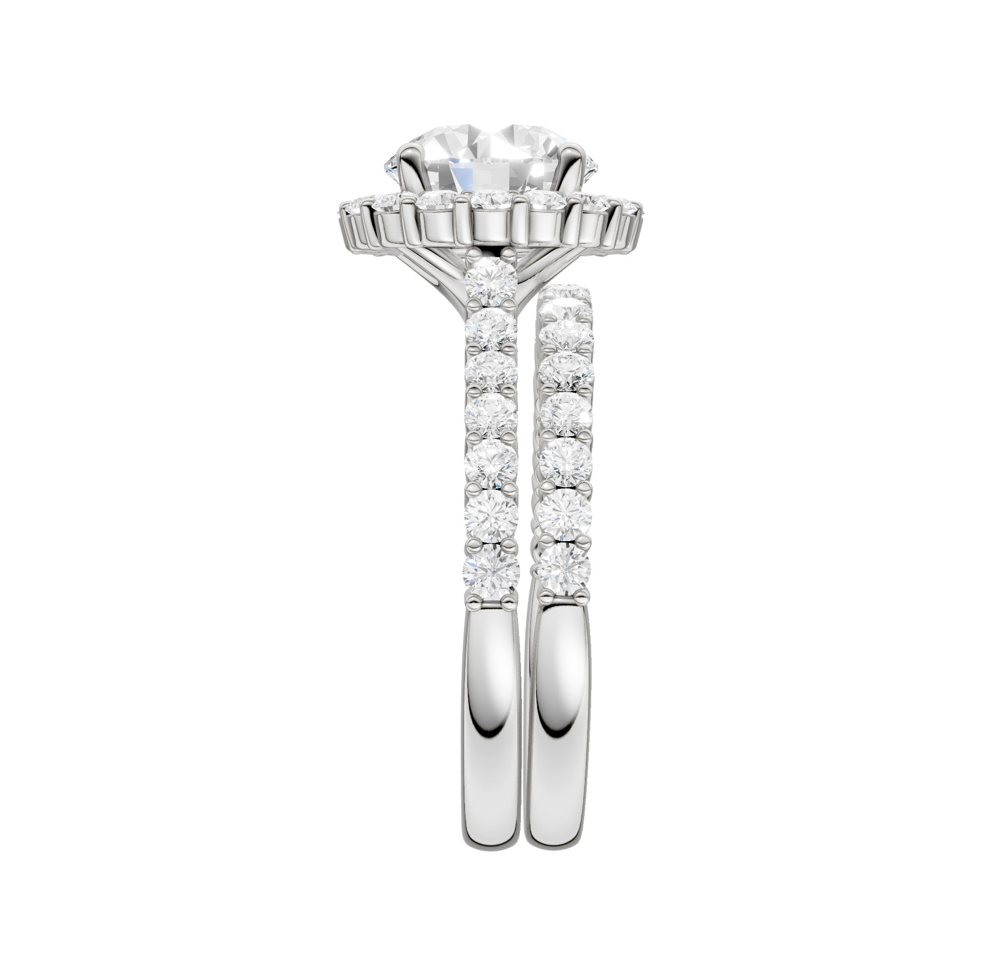 14K 3.00CT Diamond Bridal Set