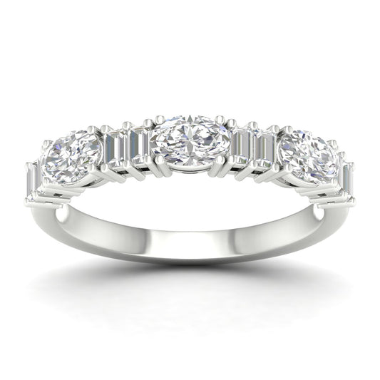 14K 1.00CT Fancy Lab Grown Diamond Band