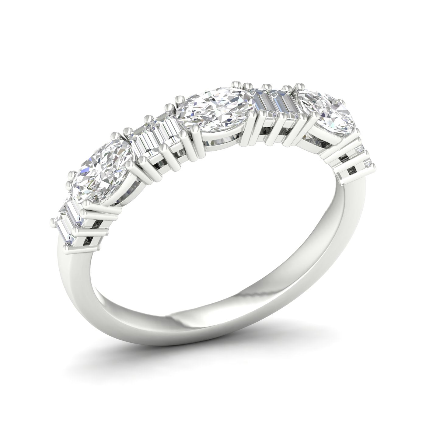 14K 1.00CT Fancy Lab Grown Diamond Band