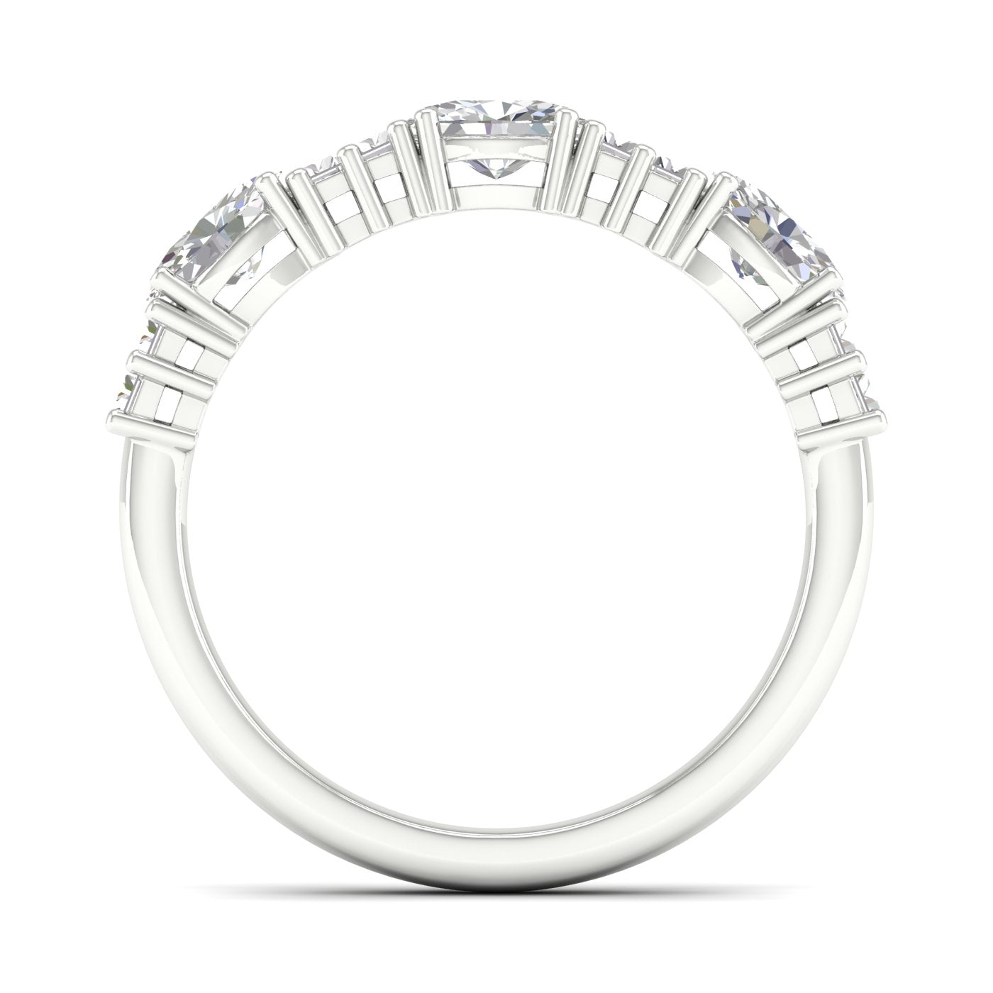 14K 1.00CT Fancy Lab Grown Diamond Band