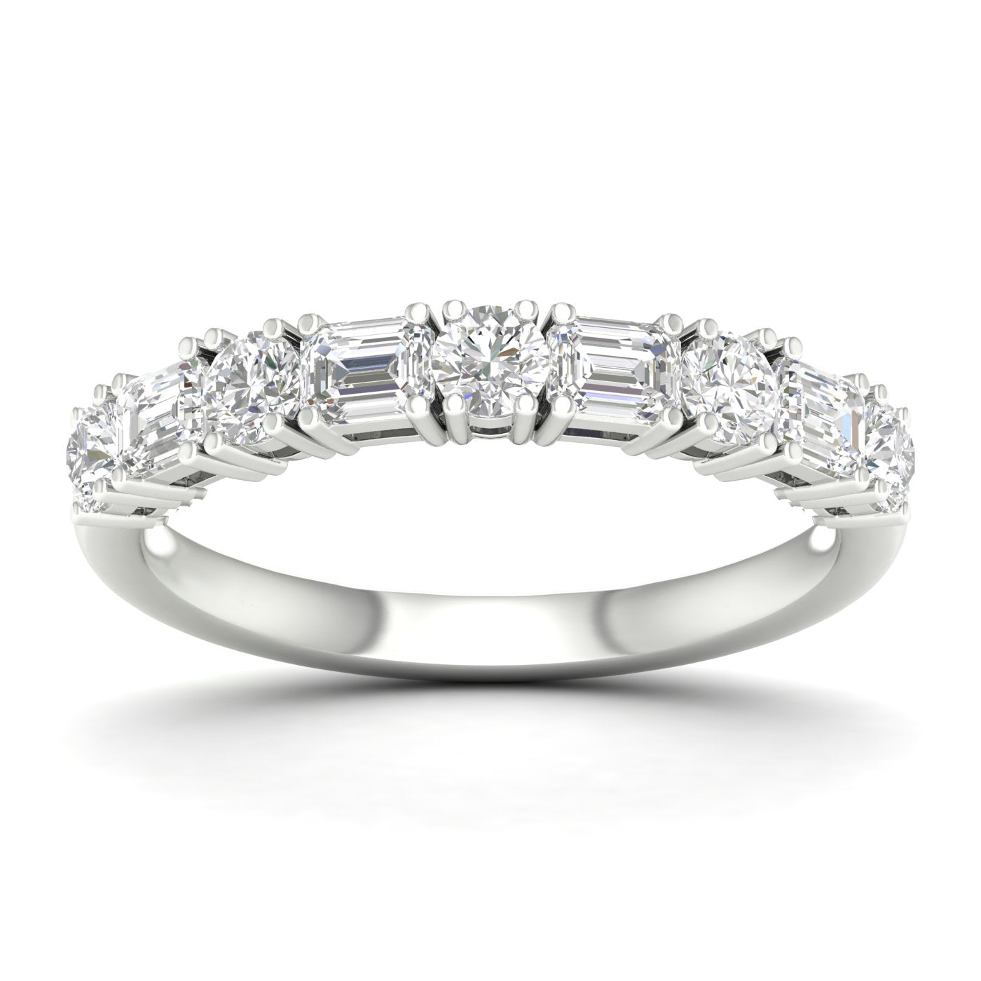 14K 1.00CT Fancy Lab Grown Diamond Band