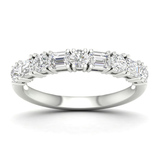 14K 1.00CT Fancy Lab Grown Diamond Band