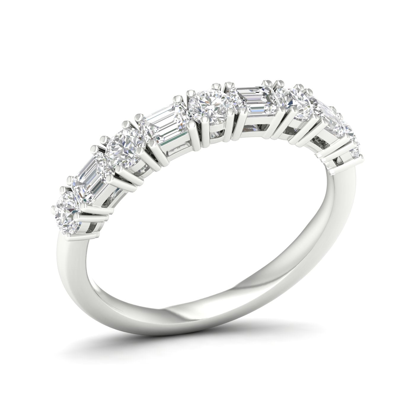 14K 1.00CT Fancy Lab Grown Diamond Band