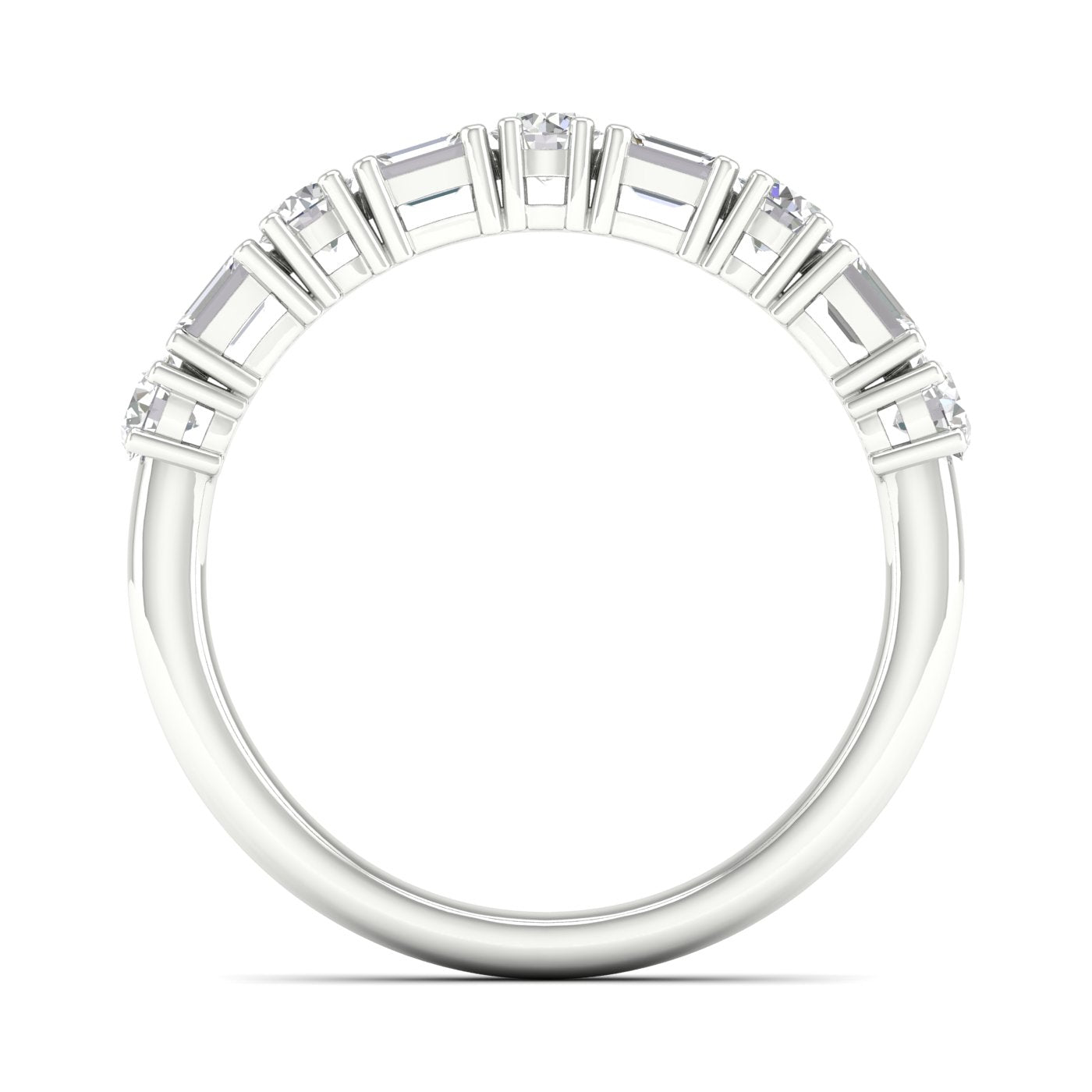 14K 1.00CT Fancy Lab Grown Diamond Band