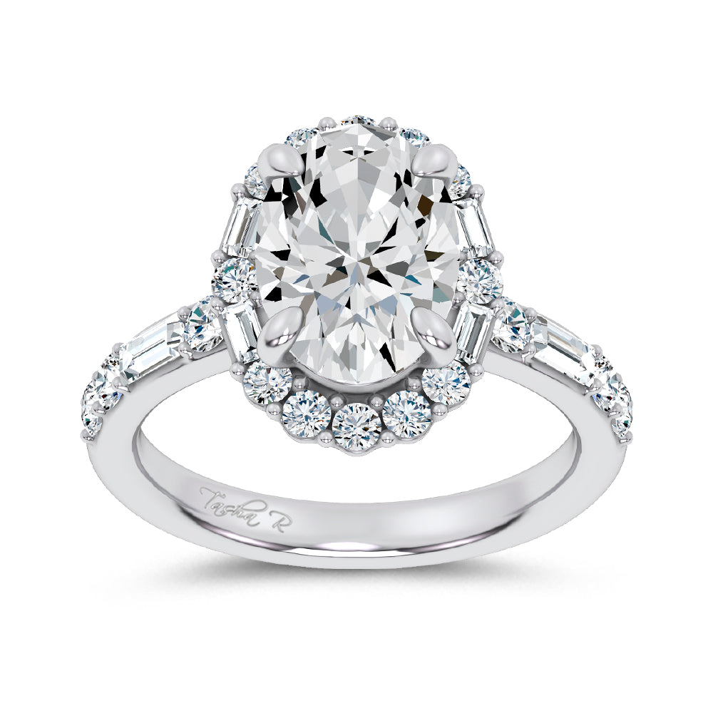 14K 3.82CT Lab Diamond Ring