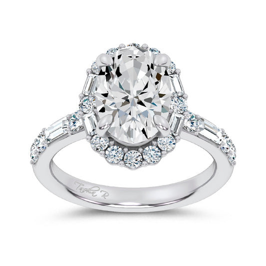 14K 3.82CT Lab Diamond Ring
