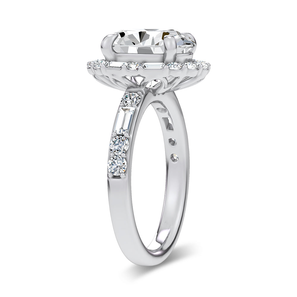 14K 3.82CT Lab Diamond Ring