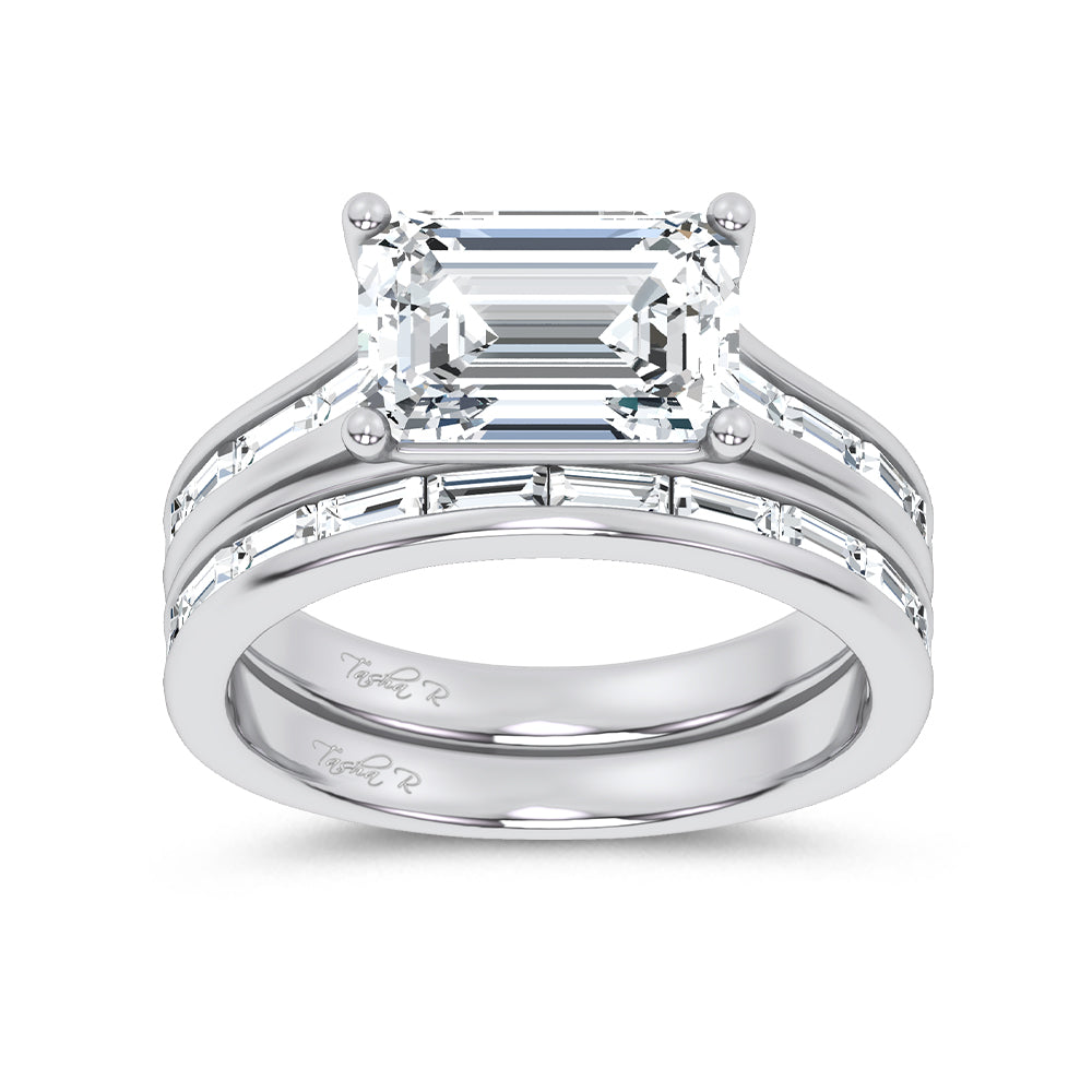 14K 3.59CT Diamond Bridal Set