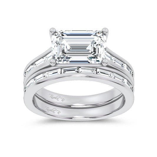 14K 3.59CT Diamond Bridal Set