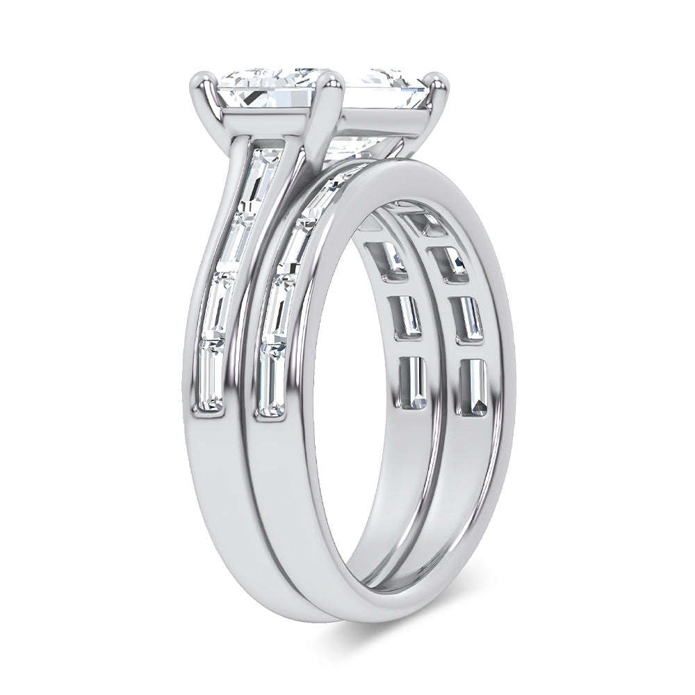 14K 3.59CT Diamond Bridal Set