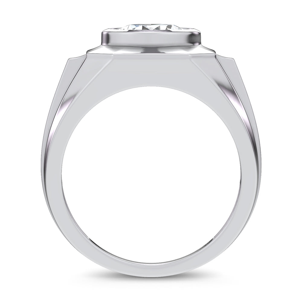 14K 3.00CT Lab Diamond Mens Ring