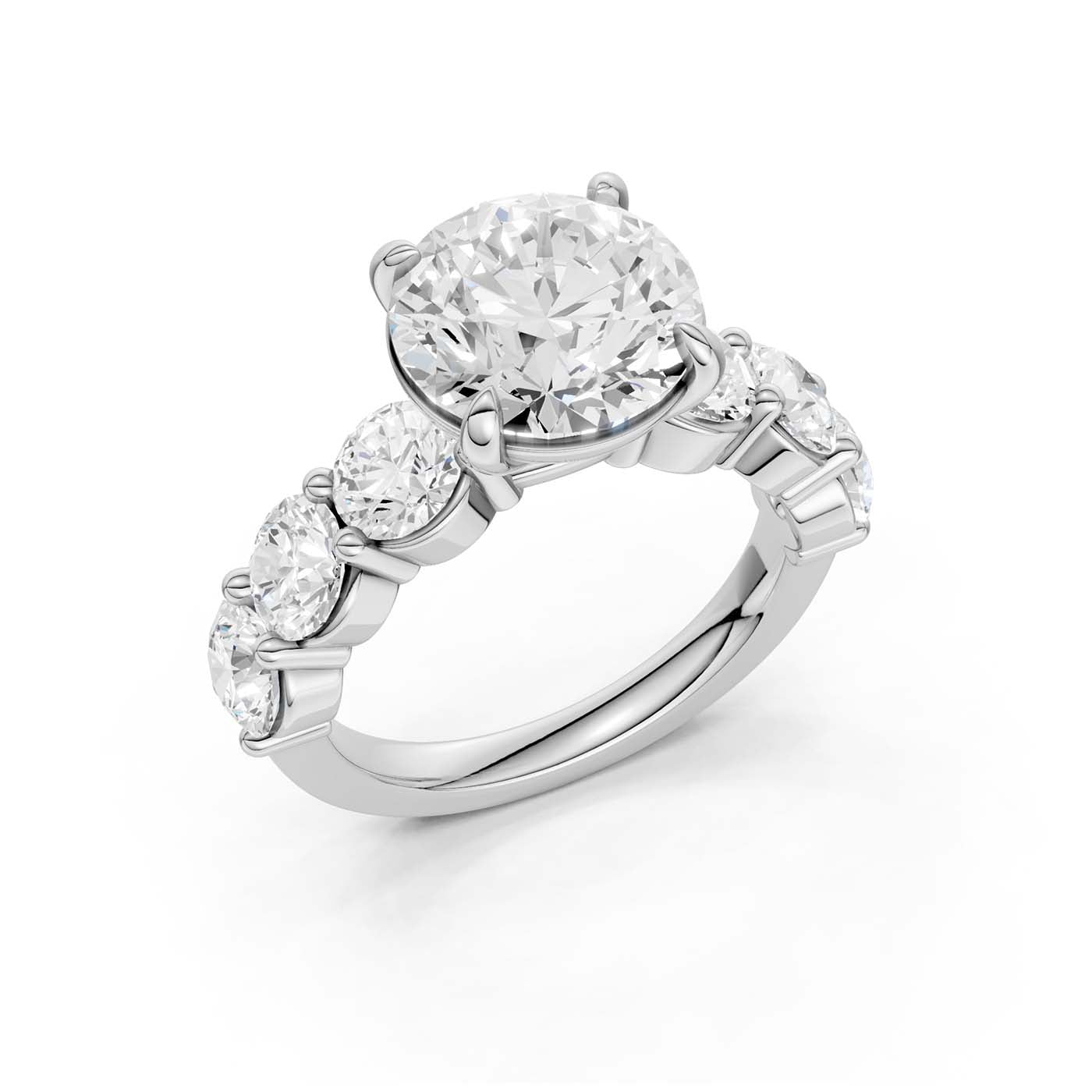 14K 7.00CT Lab Grown Diamond Engagement Ring