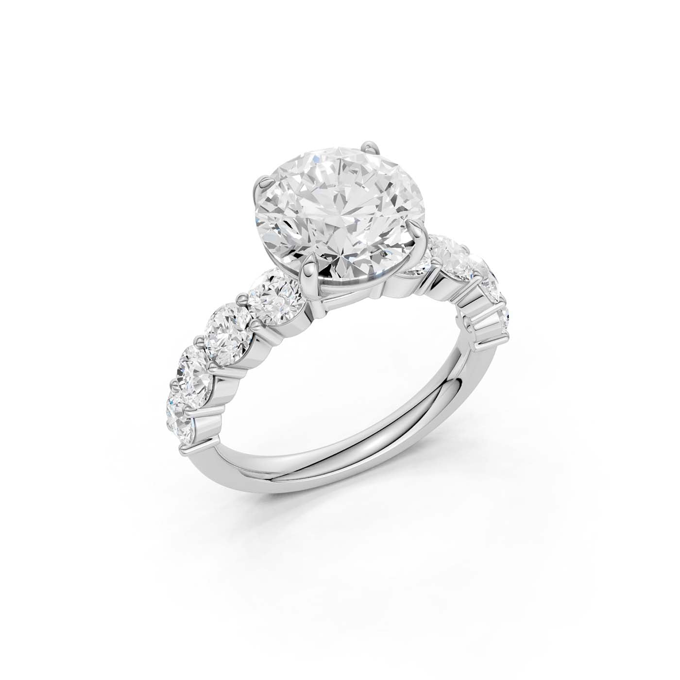 14K 4.50CT Lab Grown Diamond Engagement Ring