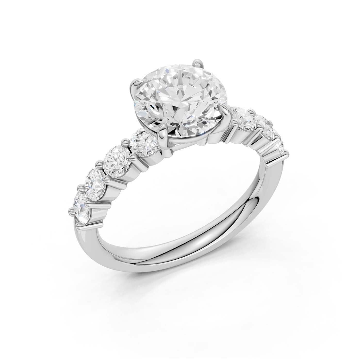 14K 2.75CT Lab Grown Diamond Engagement Ring