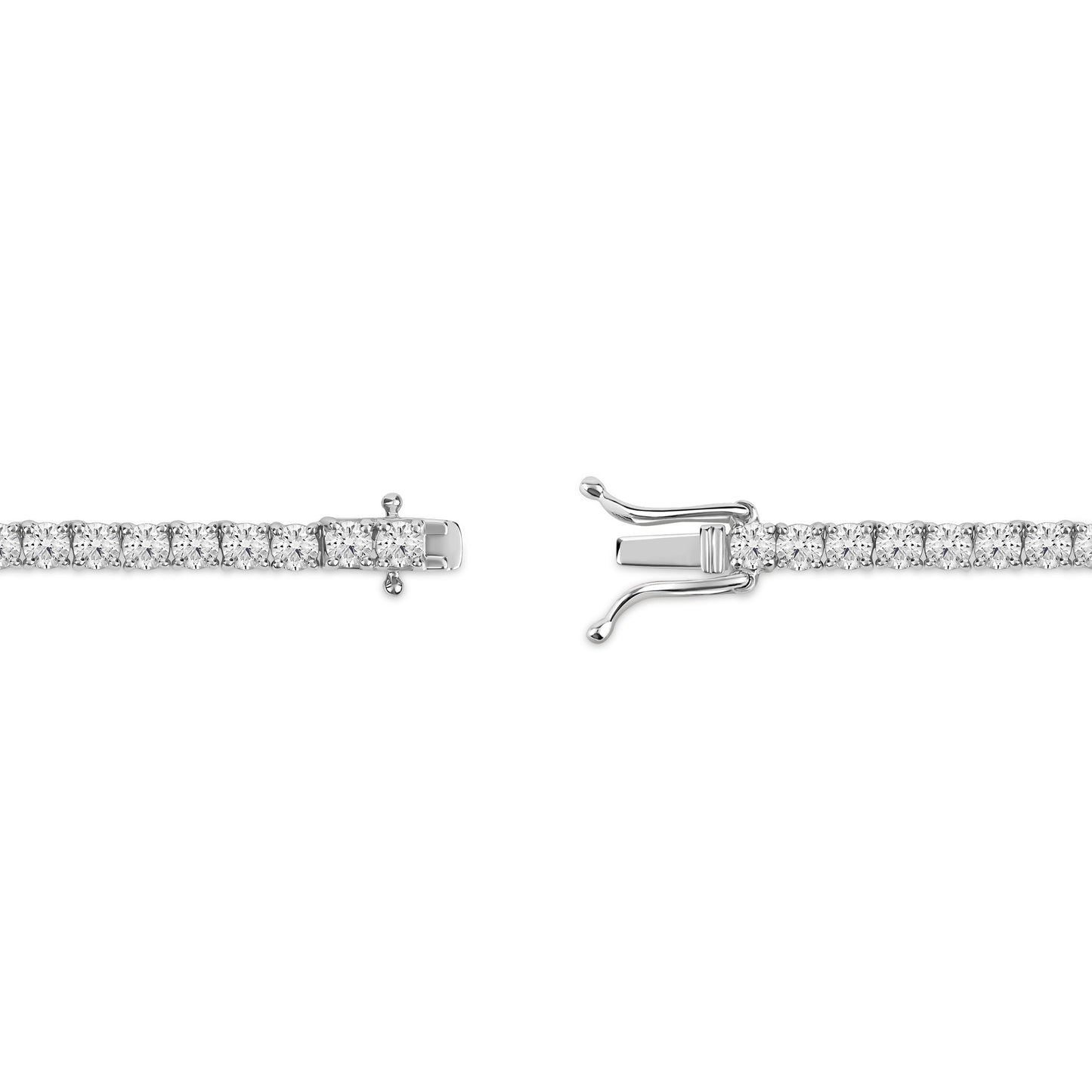14K 29.00CT 22.6 Inch Diamond Tennis Necklace