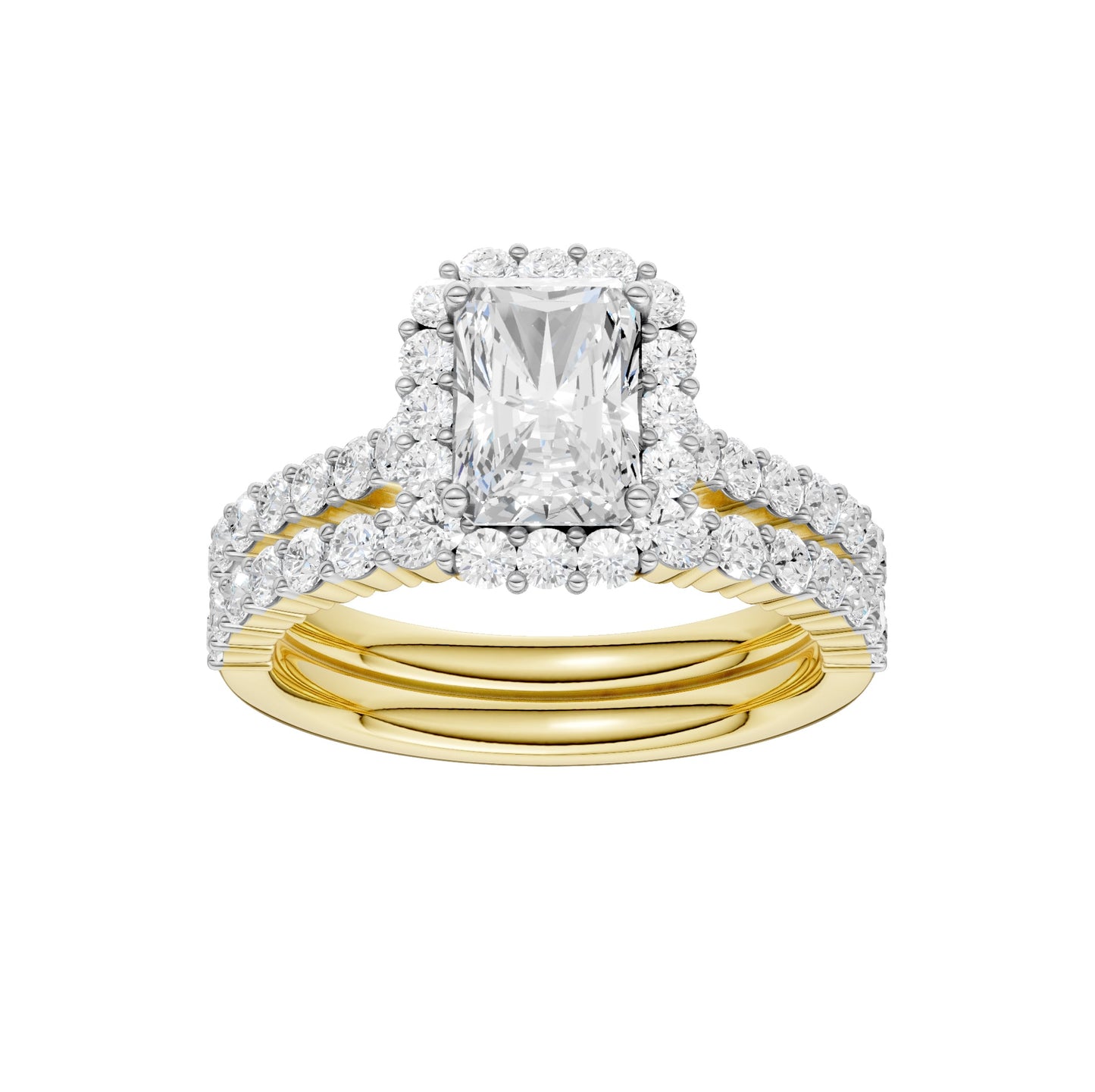 14K 2.00CT Diamond Bridal Set
