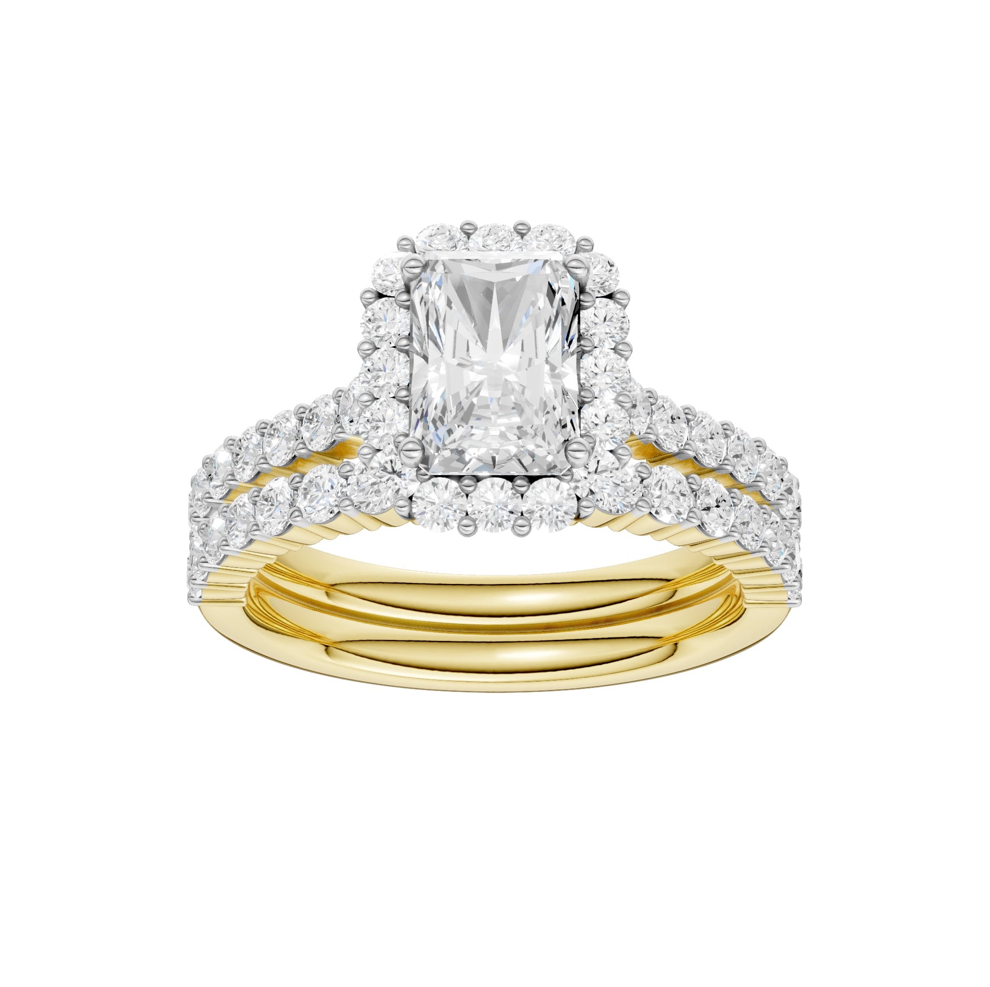 14K 2.00CT Diamond Bridal Set