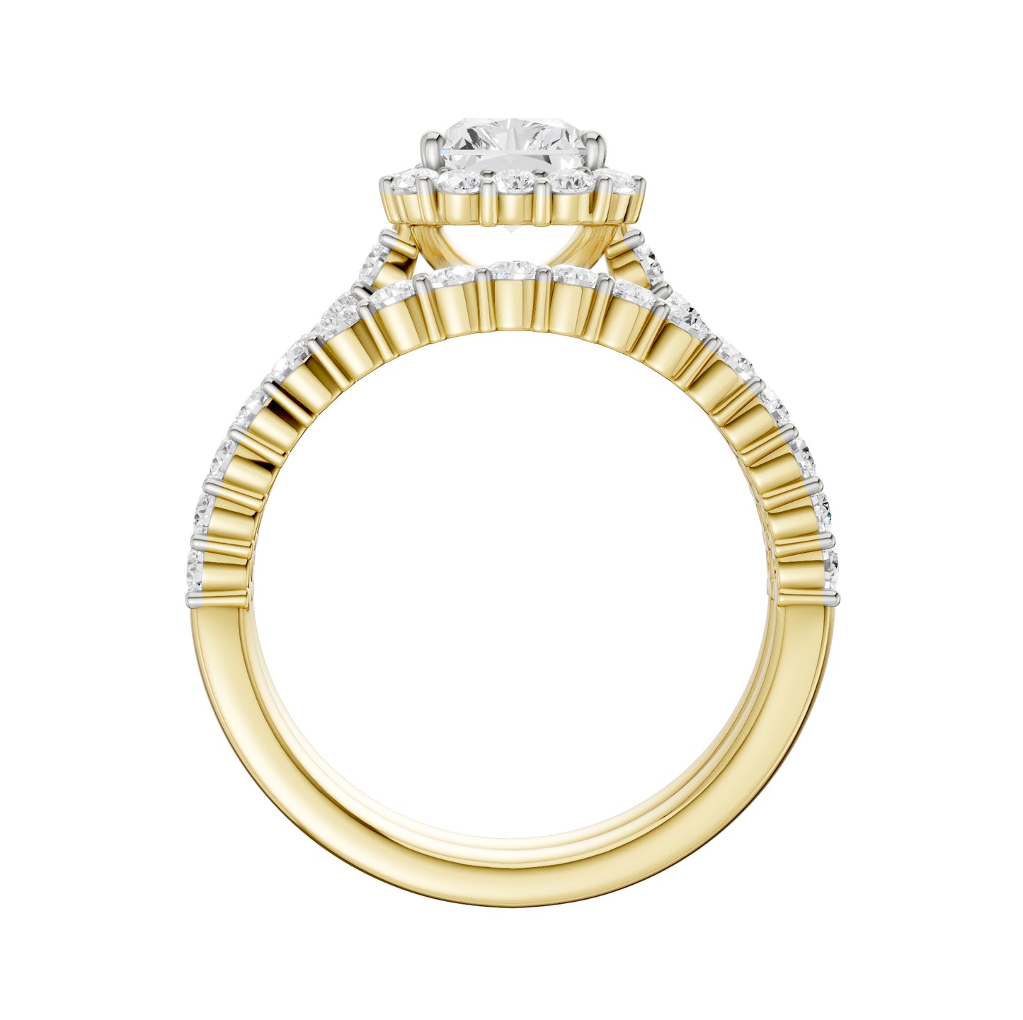 14K 2.00CT Diamond Bridal Set