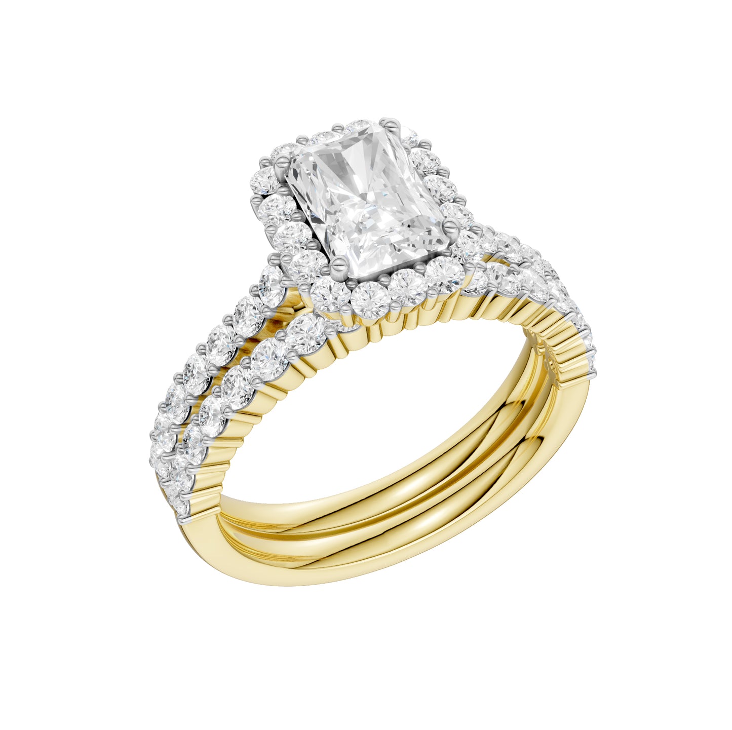 14K 2.00CT Diamond Bridal Set
