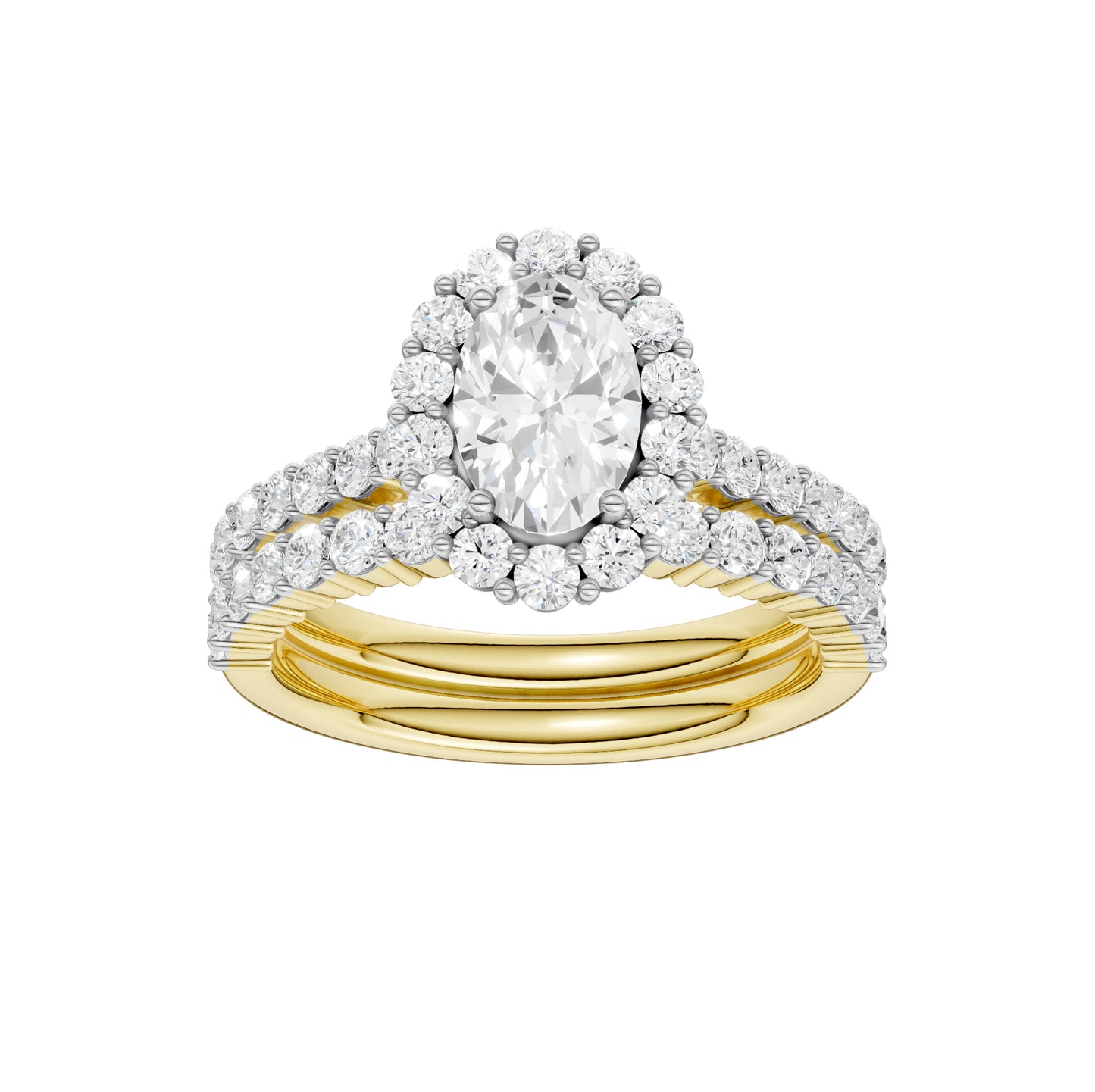 14K 2.00CT Diamond Bridal Set