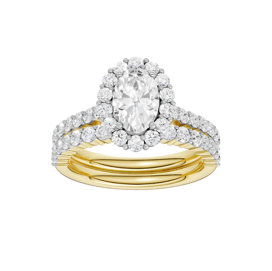 14K 2.00CT Diamond Bridal Set