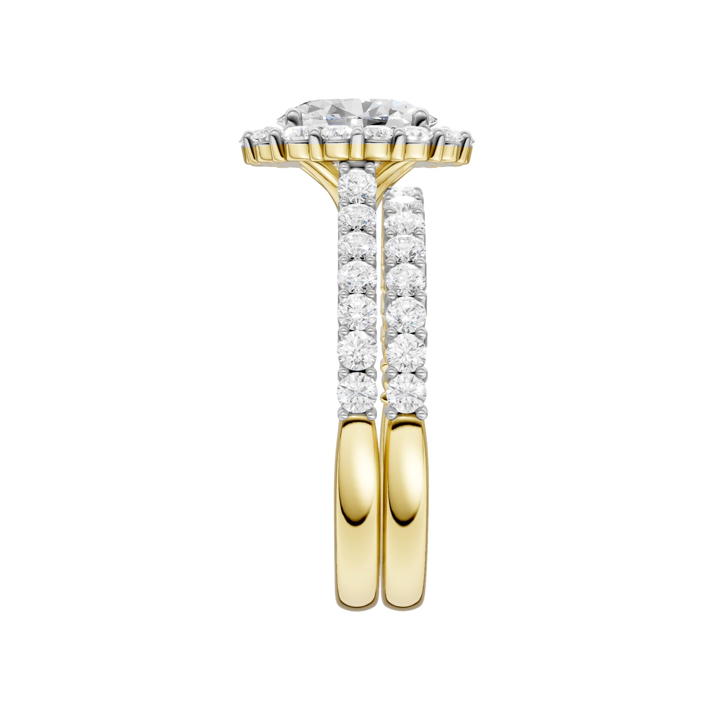14K 2.00CT Diamond Bridal Set