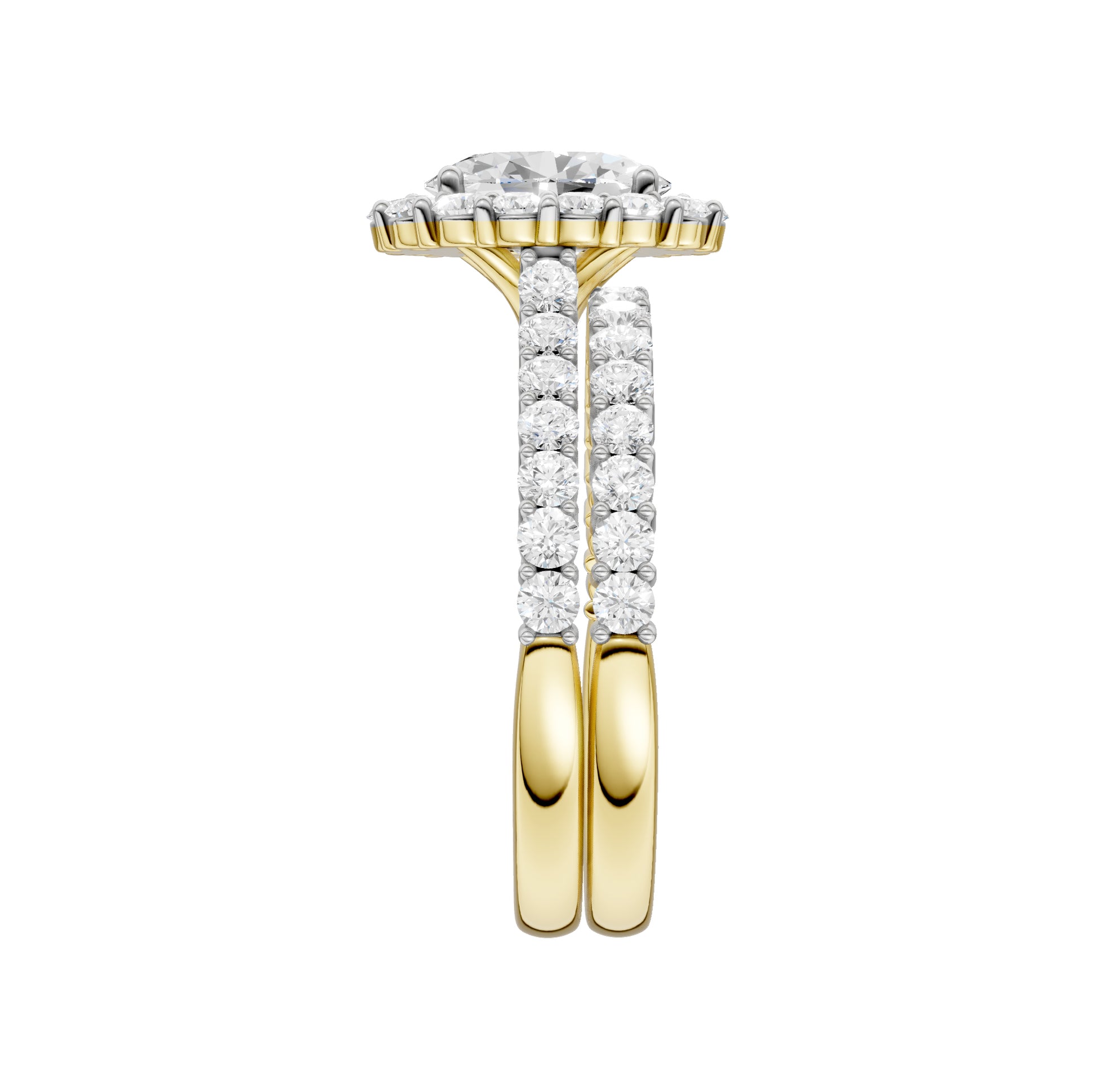 14K 2.00CT Diamond Bridal Set