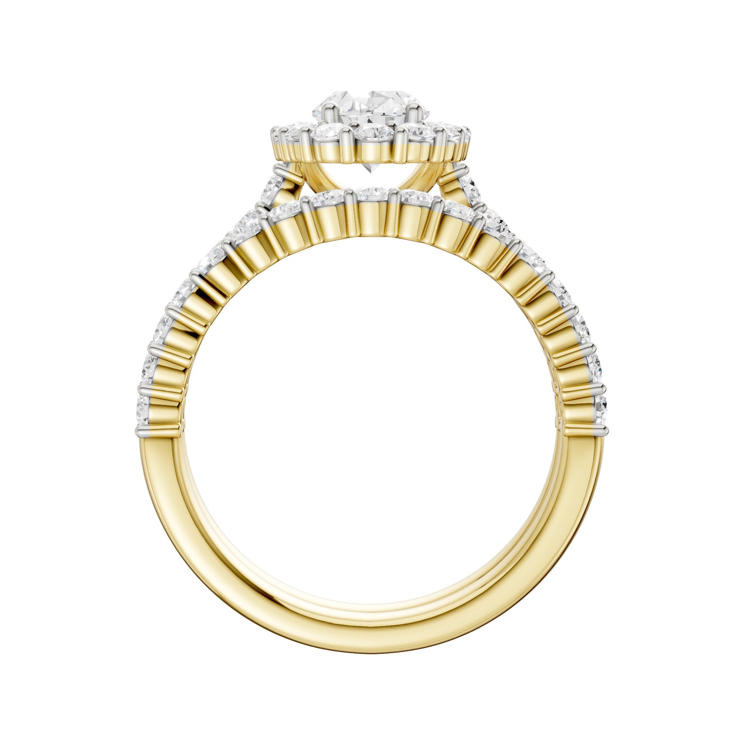 14K 2.00CT Diamond Bridal Set
