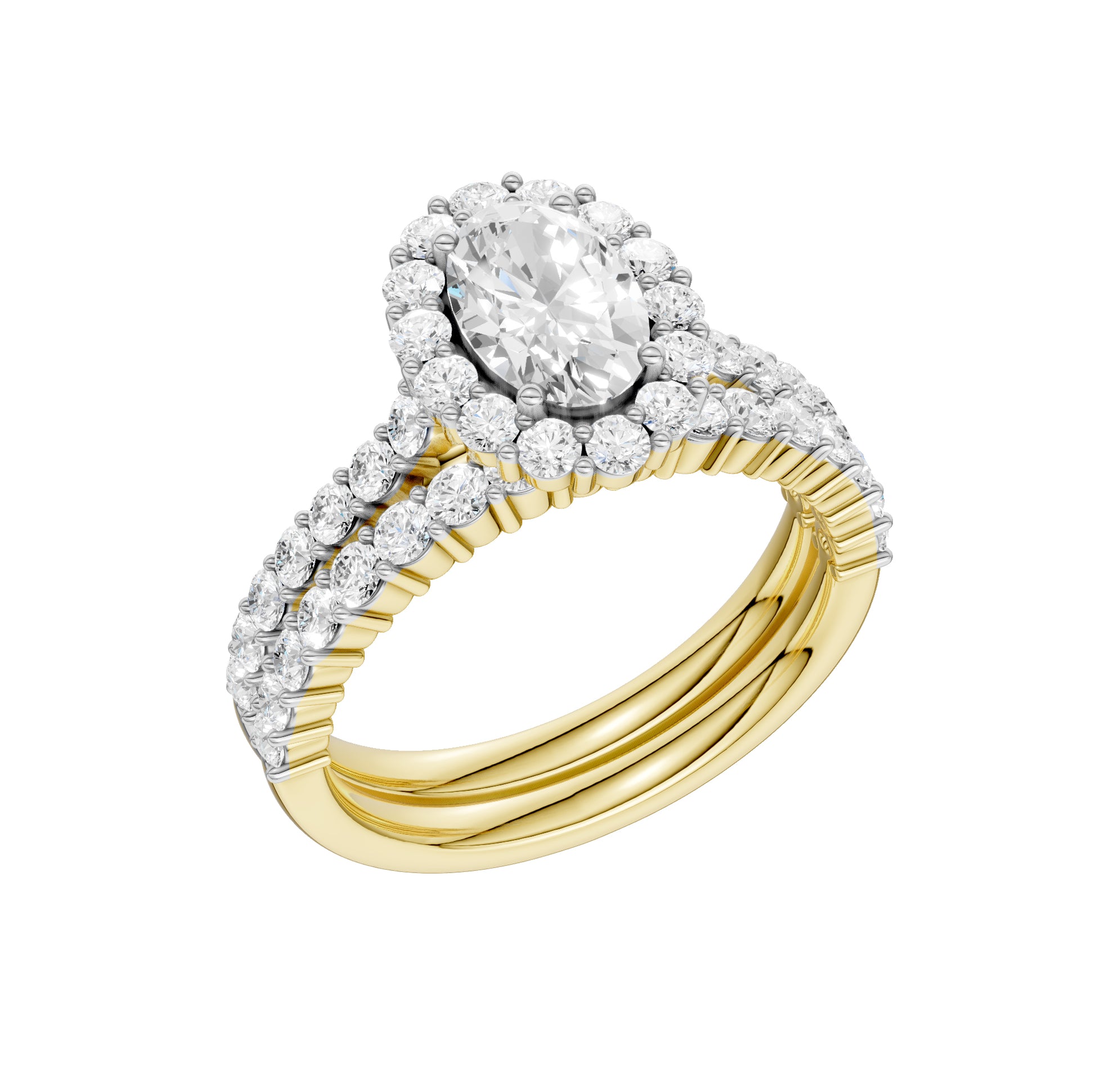 14K 2.00CT Diamond Bridal Set