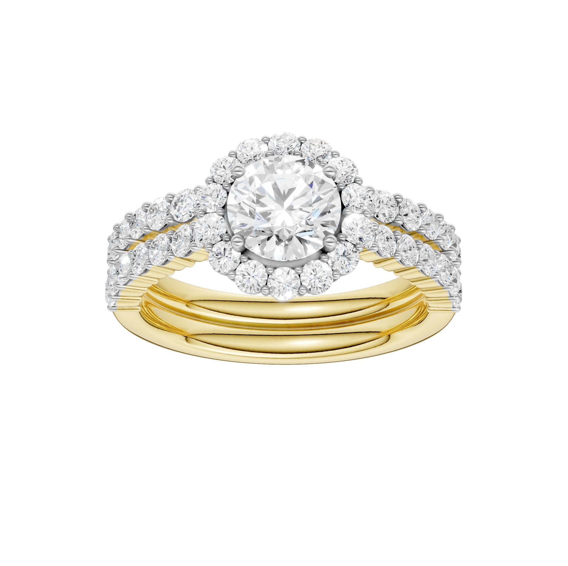 14K 2.00CT Diamond Bridal Set