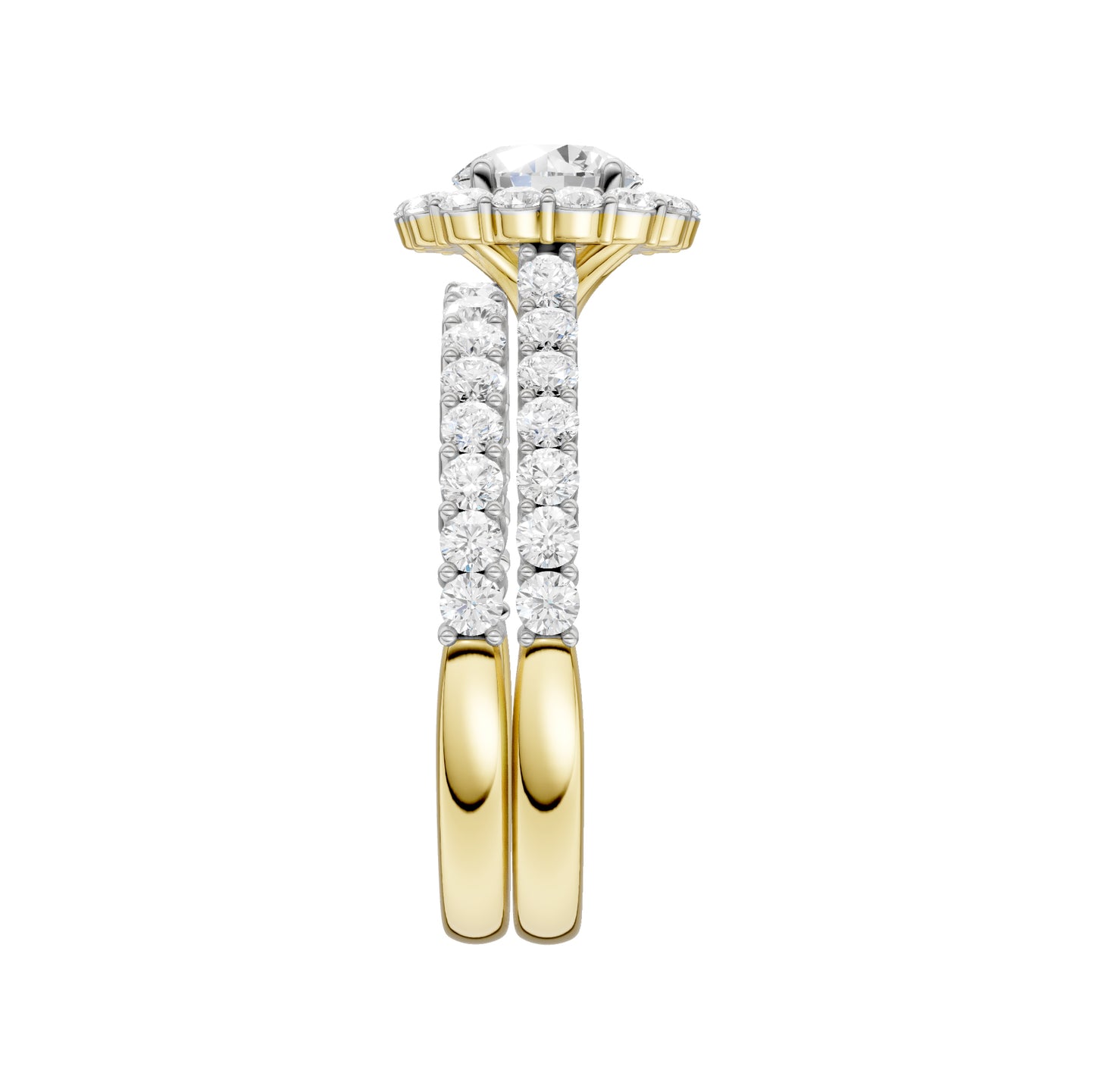 14K 2.00CT Diamond Bridal Set