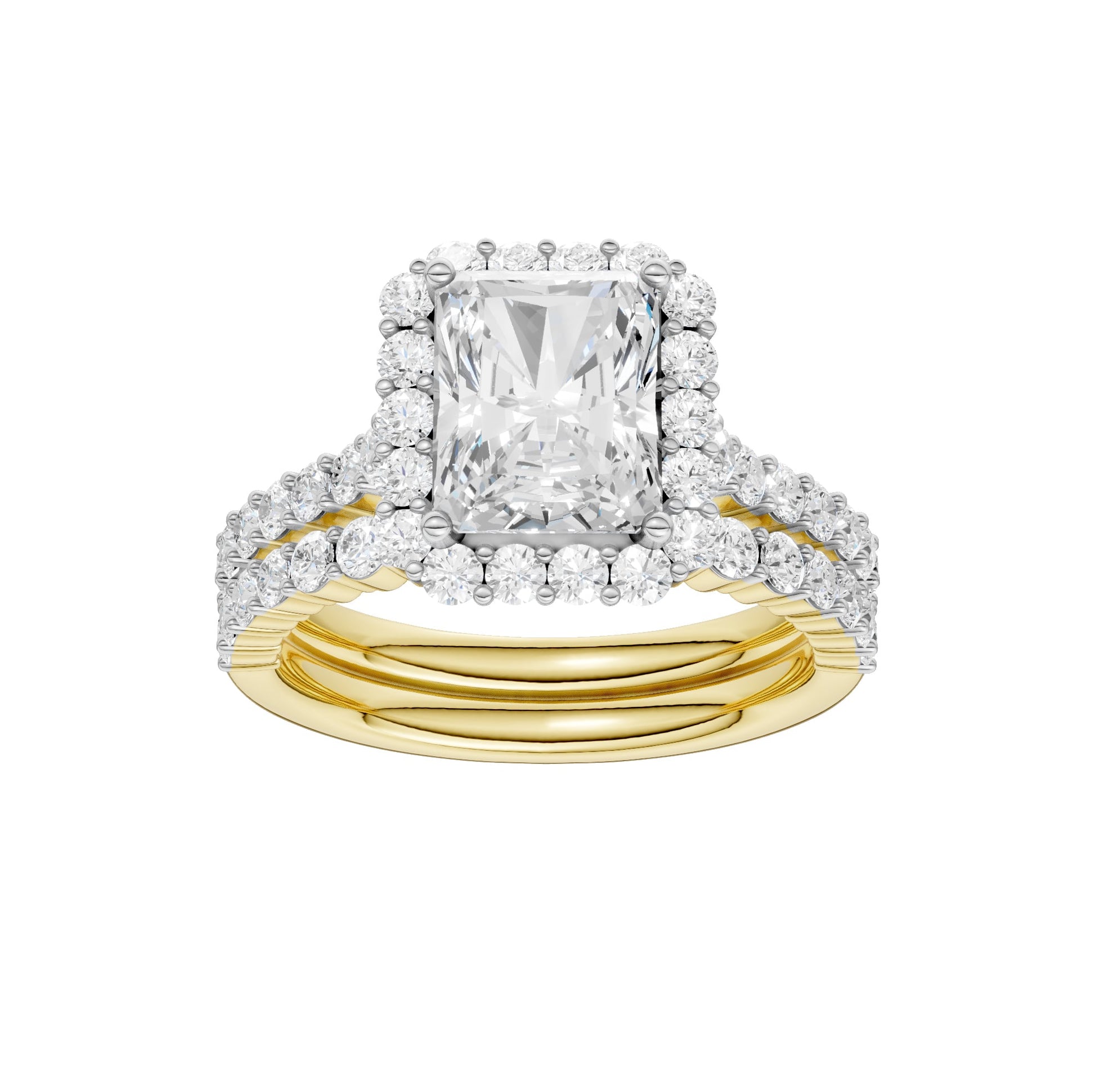 14K 3.00CT Diamond Bridal Set