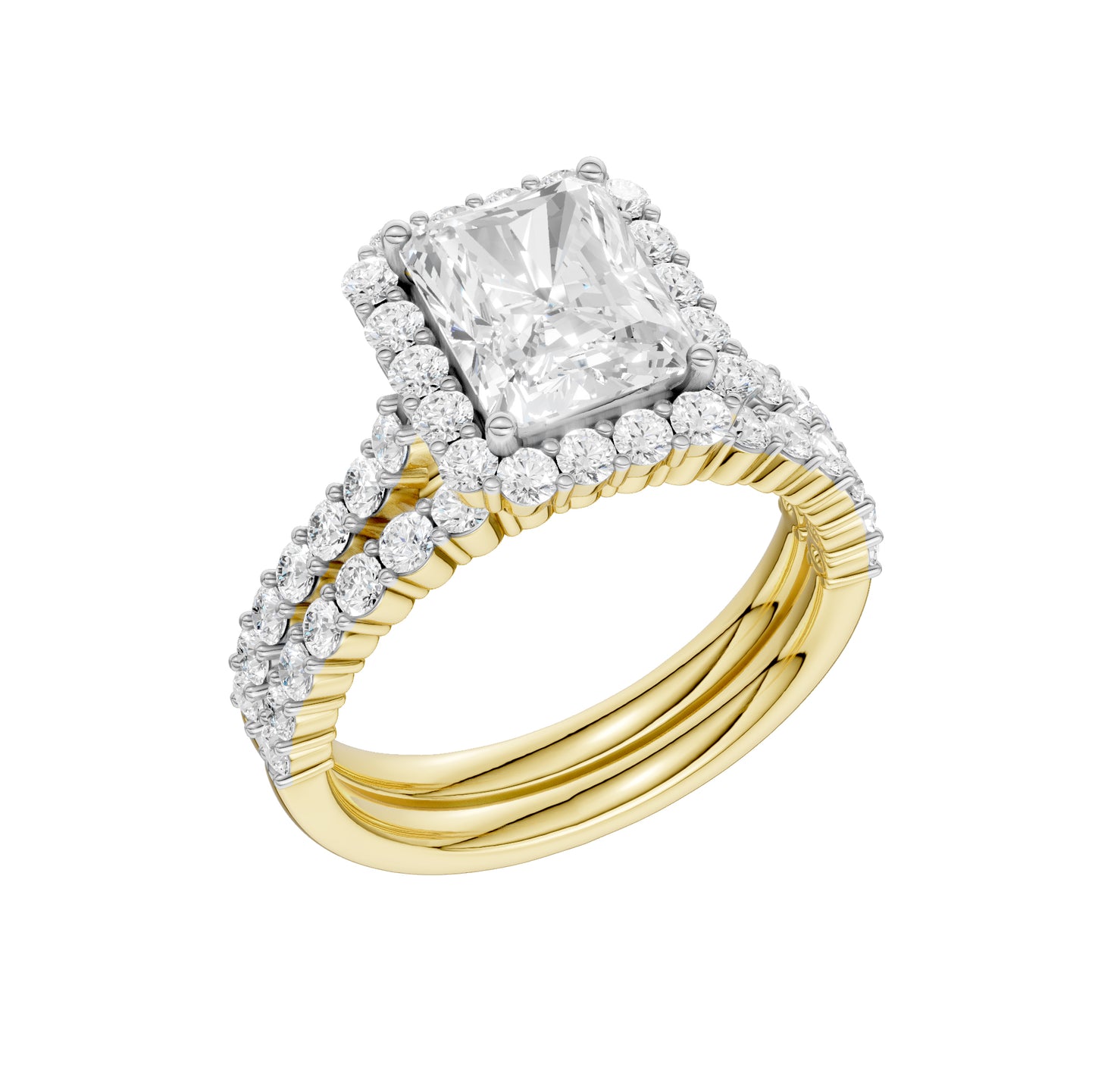 14K 3.00CT Diamond Bridal Set