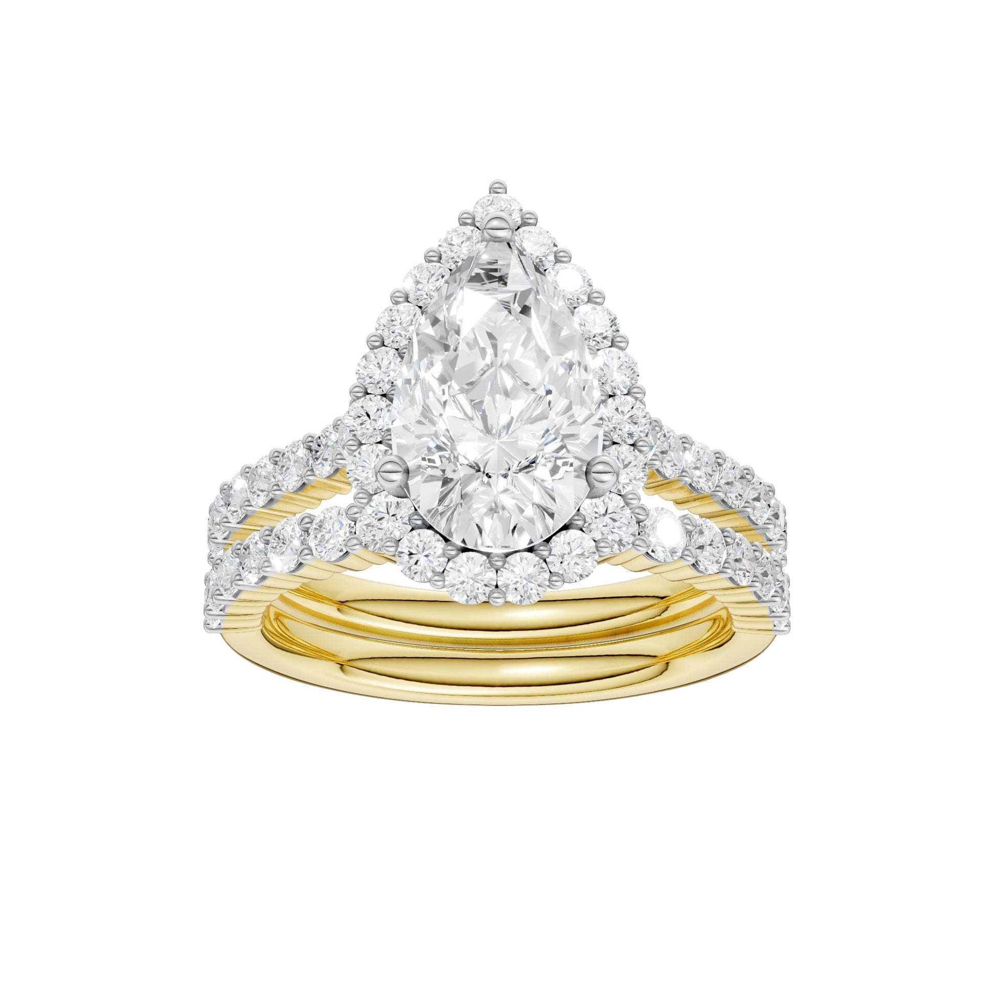 14K 3.00CT Diamond Bridal Set