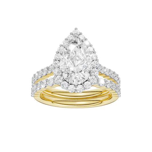 14K 3.00CT Diamond Bridal Set