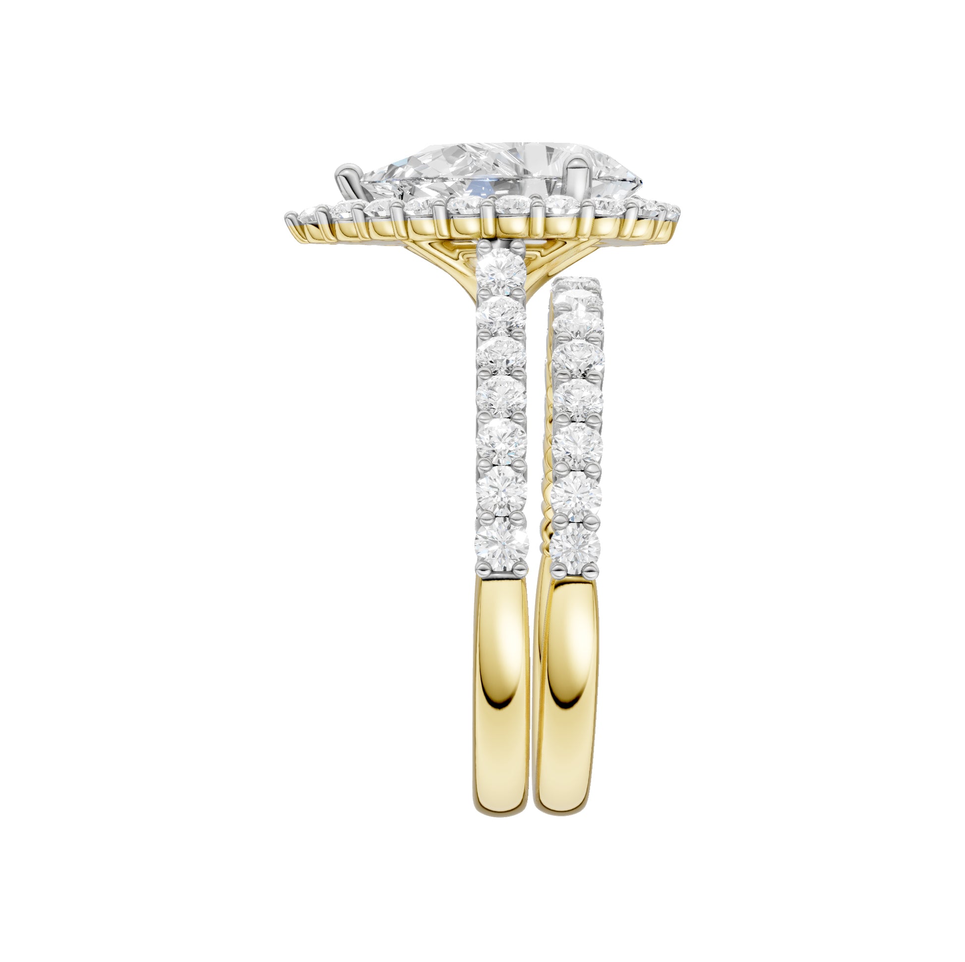 14K 3.00CT Diamond Bridal Set