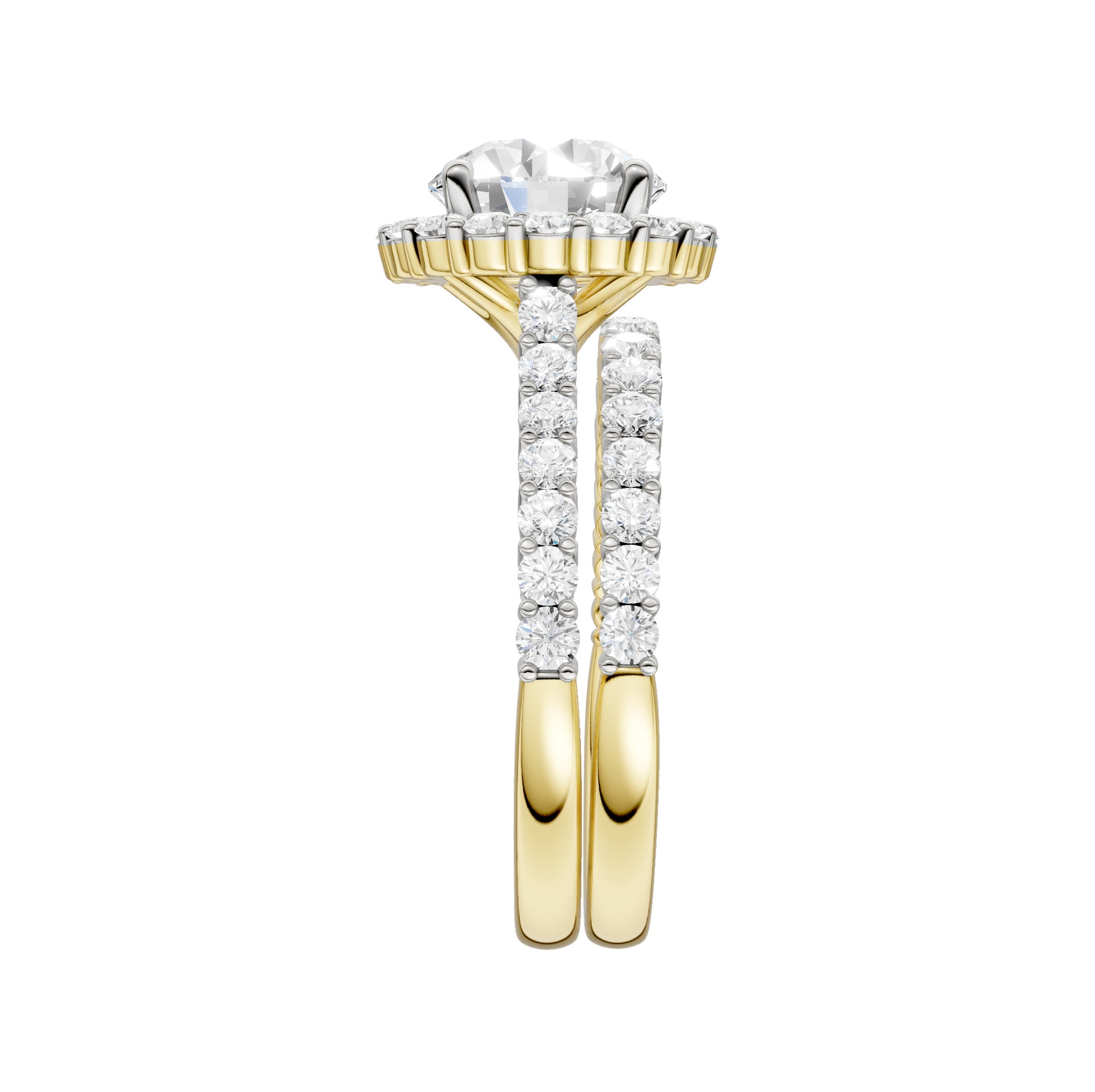 14K 3.00CT Diamond Bridal Set