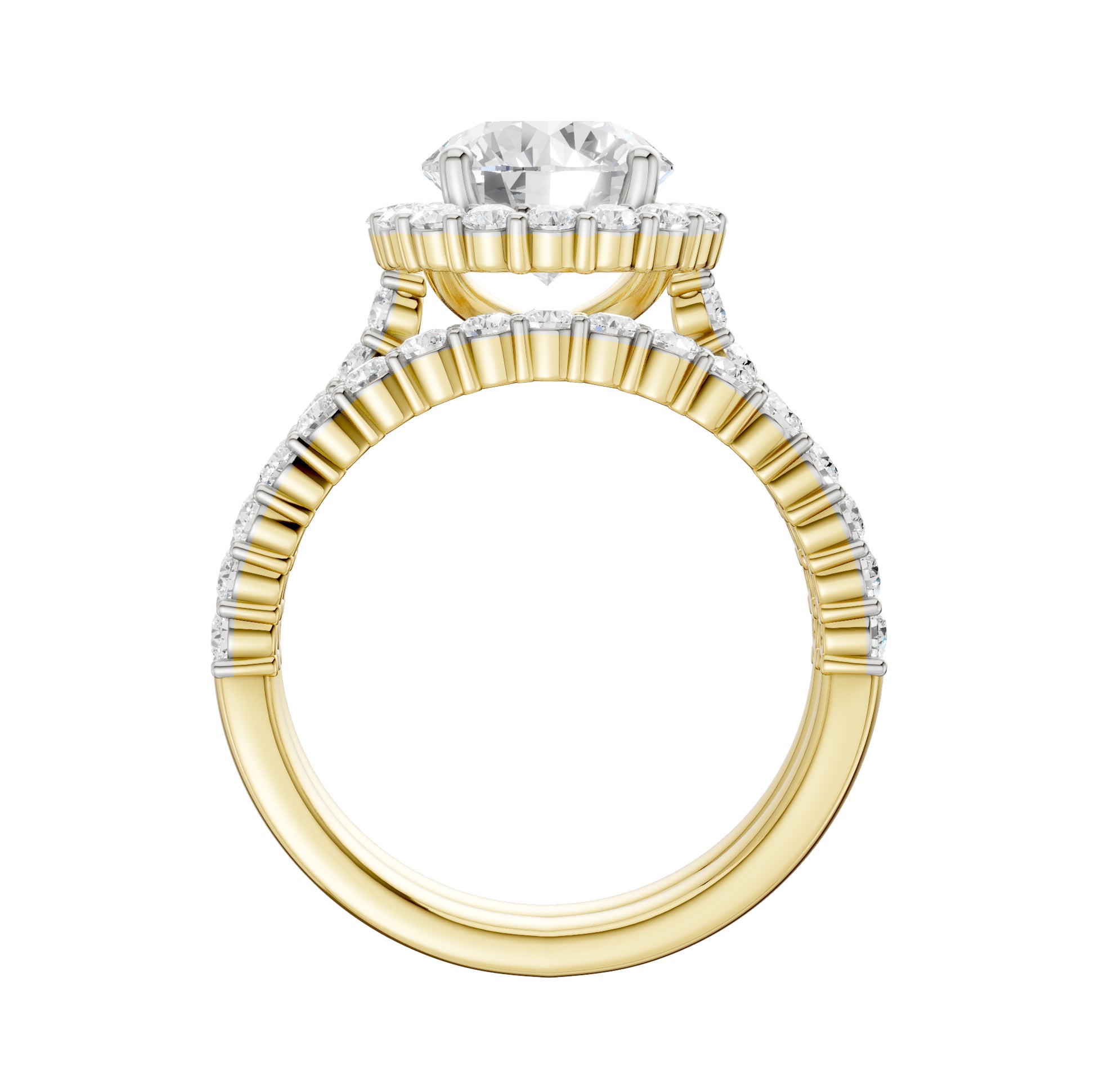 14K 3.00CT Diamond Bridal Set