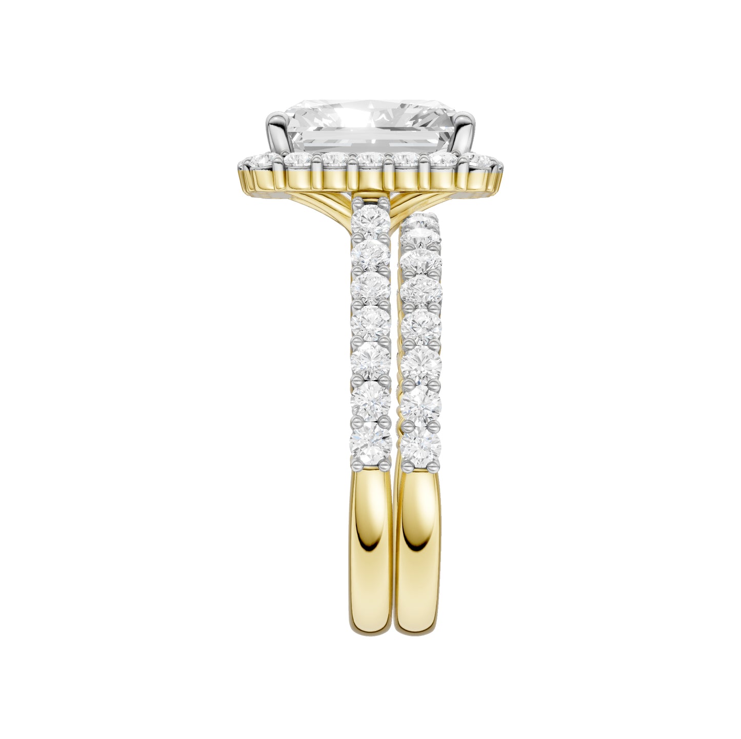 14K 4.00CT Diamond Bridal Set