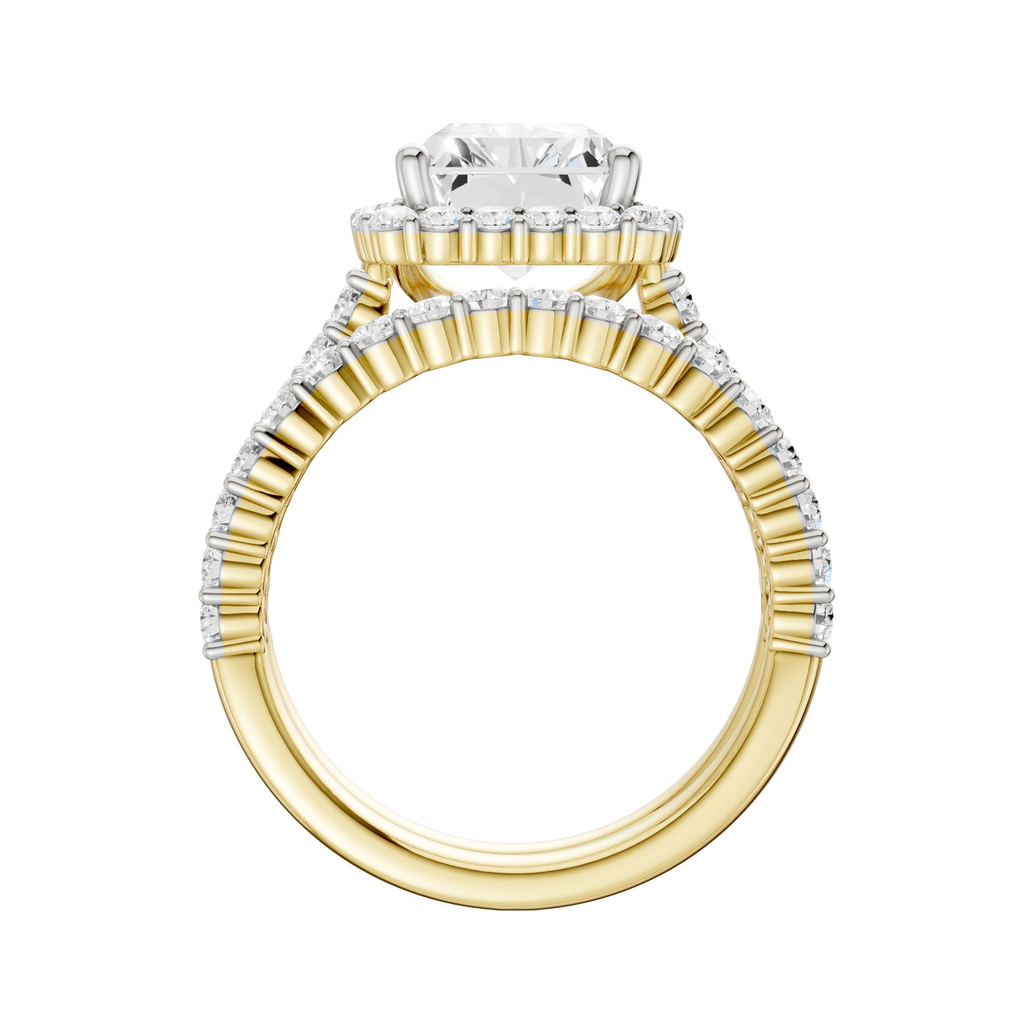 14K 4.00CT Diamond Bridal Set