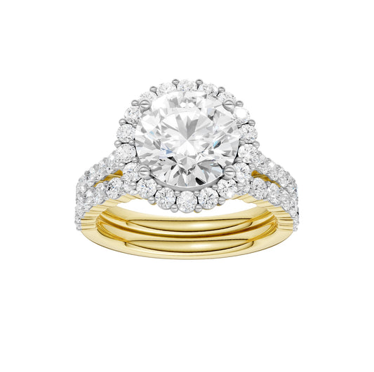 14K 4.00CT Diamond Bridal Set