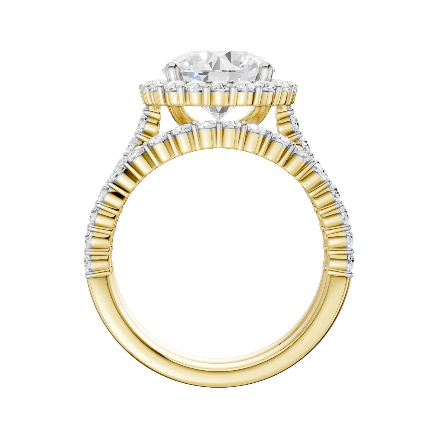 14K 4.00CT Diamond Bridal Set