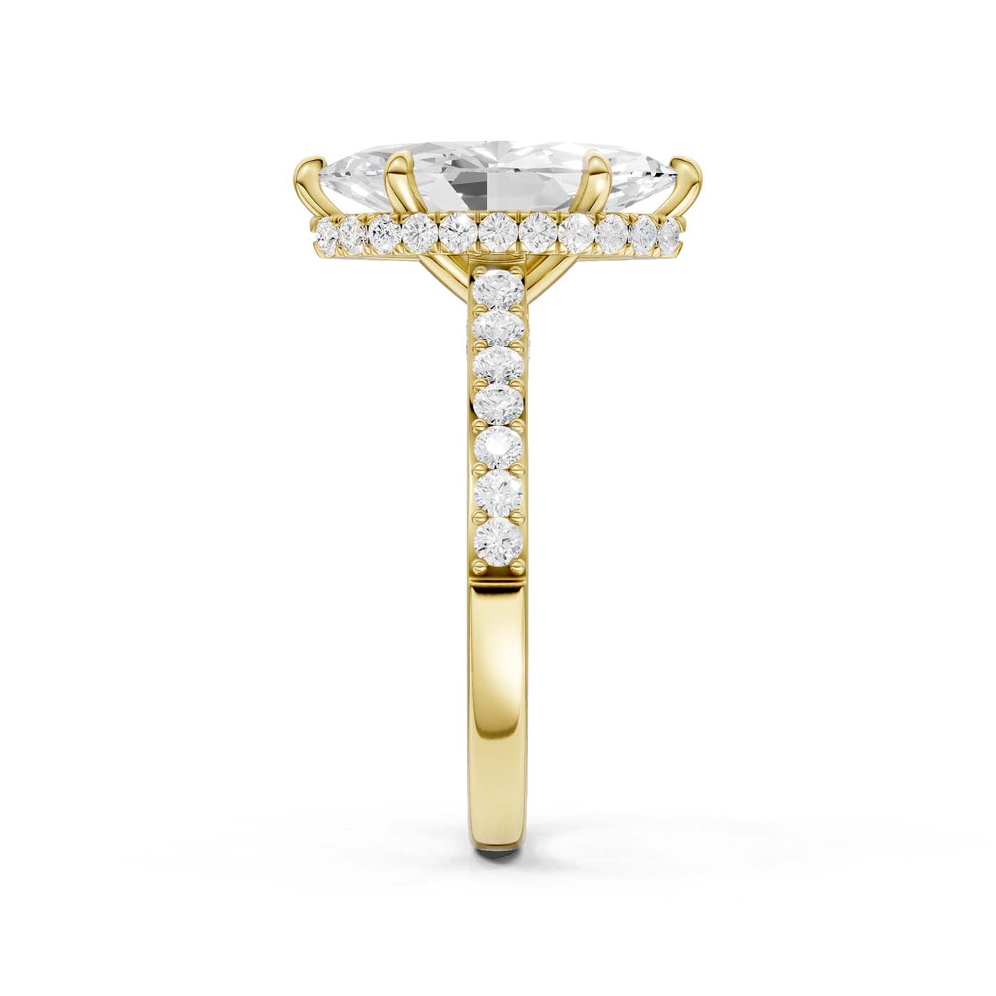 14K 3.50CT Lab Grown Diamond Engagement Ring