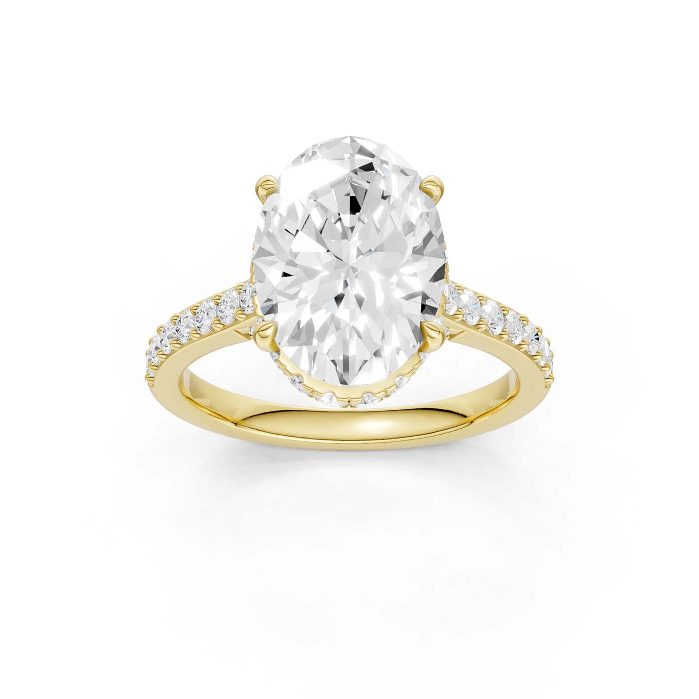 14K 4.50CT Lab Grown Diamond Engagement Ring