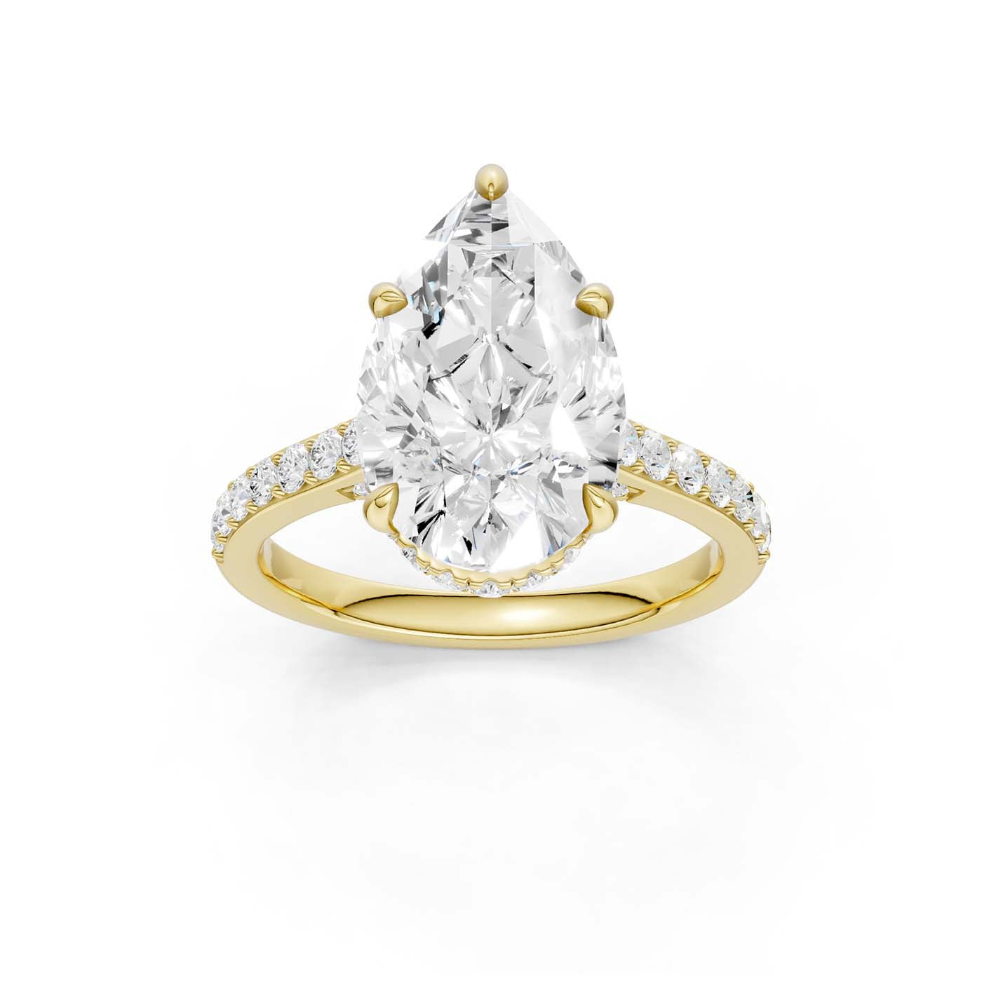 14K 4.50CT Lab Grown Diamond Engagement Ring
