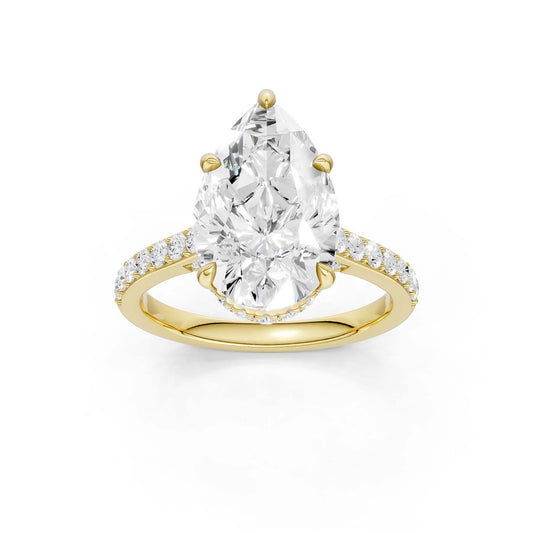 14K 4.50CT Lab Grown Diamond Engagement Ring