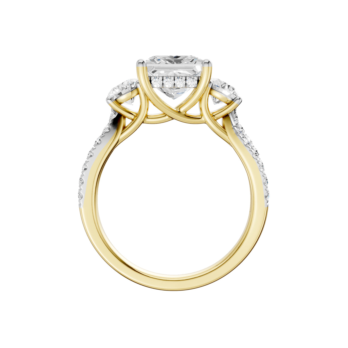 14K 4.00CT Lab Grown Diamond Engagement Ring
