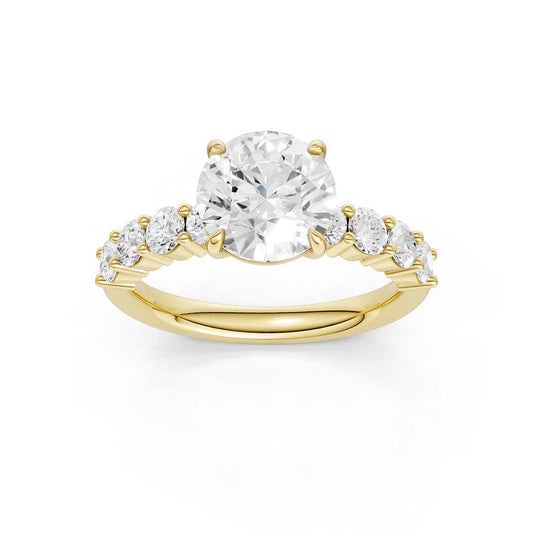 14K 2.75CT Lab Grown Diamond Engagement Ring